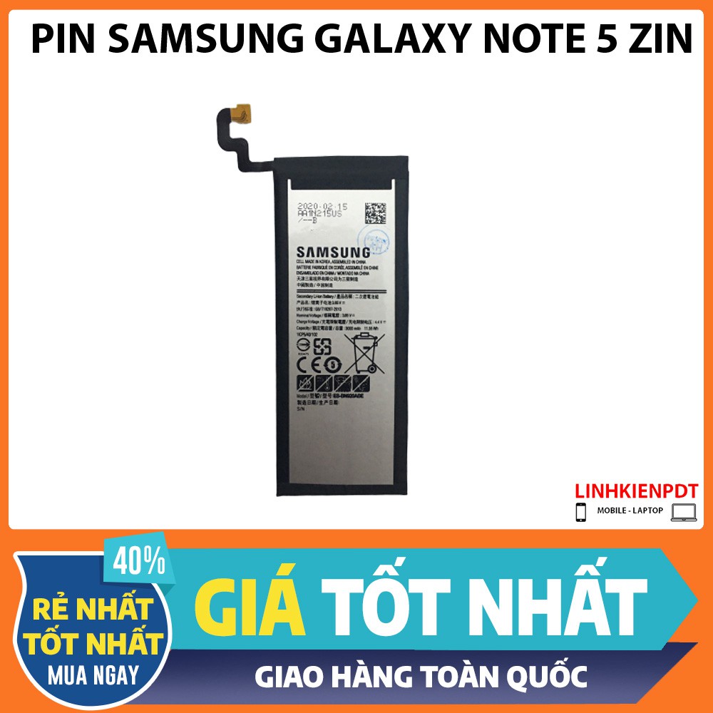 Pin Samsung Note 5 N920 - Pin zin hãng bóc máy