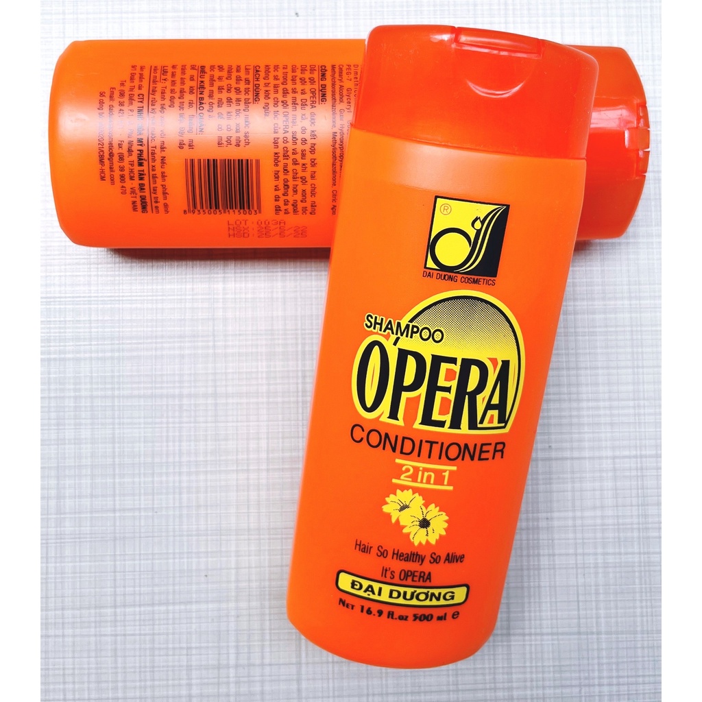 Chai dầu gội xả Opera cho tóc thường 500ml
