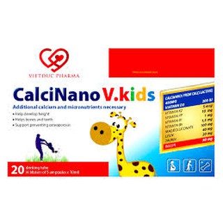 calcinano kid dạng ống nhựa dành cho trẻ em trên 1 tuổi - QUẦY THUỐC MÃO HUYỀN