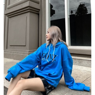 [n2] áo hoodies nỉ mùa đông form rộng - hoodies 01 màu xanh da trời