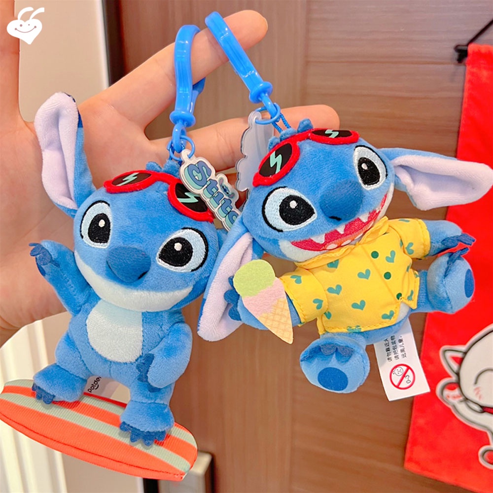 Đồ chơi nhồi bông Hình Nhân Vật Hoạt Hình Stitch Dễ Thương 10cm