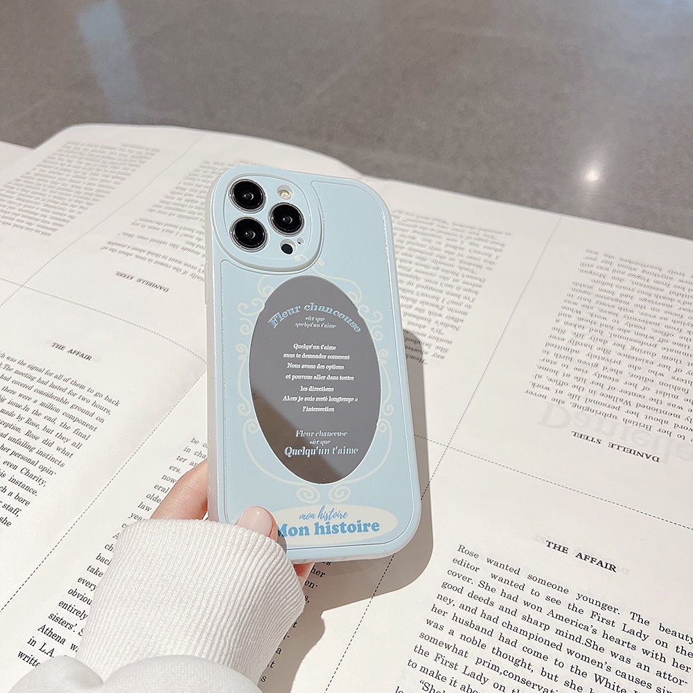 Ốp Điện Thoại Chống Sốc Tích Hợp Gương Trang Điểm Cho iPhone 11 12 13 Pro max mini XS max xr 7 8 se2020 plus