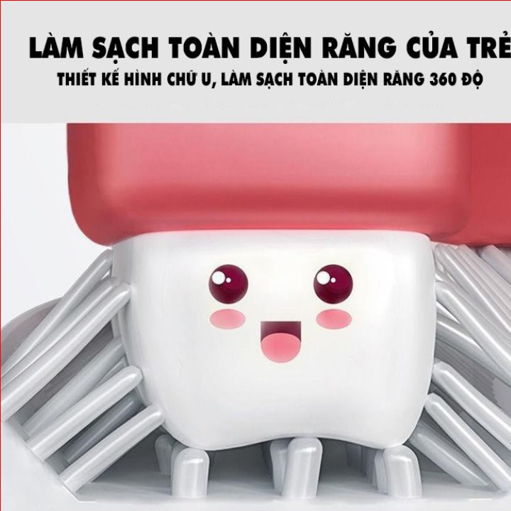 Bàn Chải Đánh Răng Silicon Hình Chữ U Cho Trẻ Em