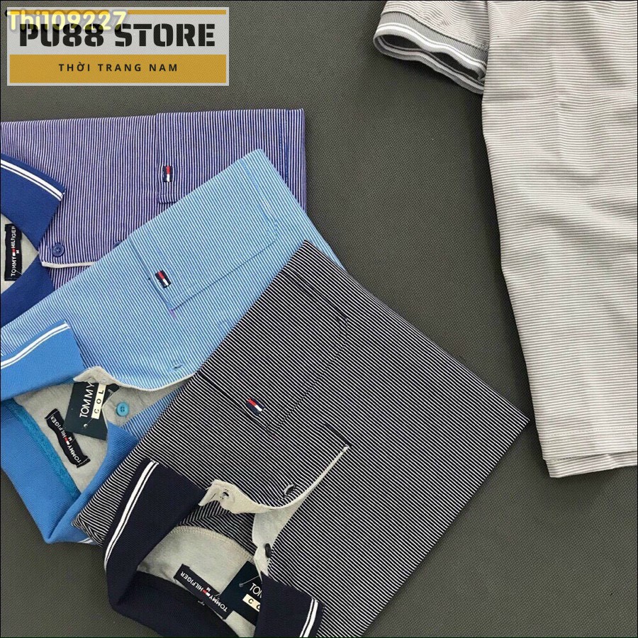 [Mã SRBACK010912 hoàn 20K xu đơn 50K] Áo Polo Nam PL05AH Áo Phông Nam Có Cổ, Sọc Ngang Cotton Cao Cấp Có Túi Thanh Lịch | BigBuy360 - bigbuy360.vn