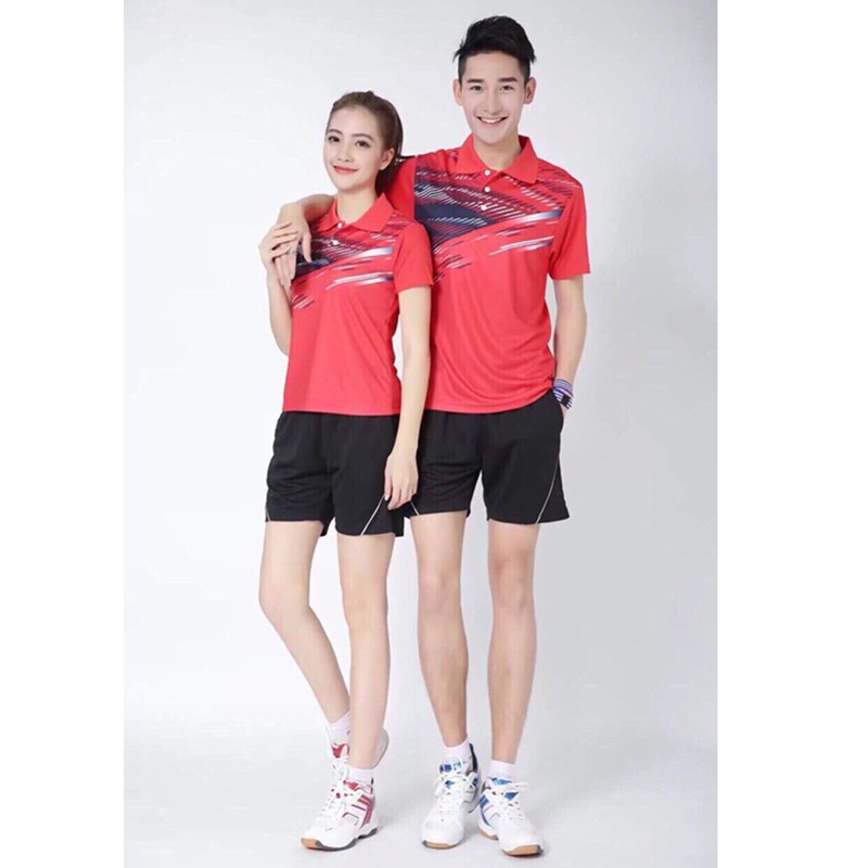- Áo cầu lông Lining màu đỏ Hàng Mới 2021