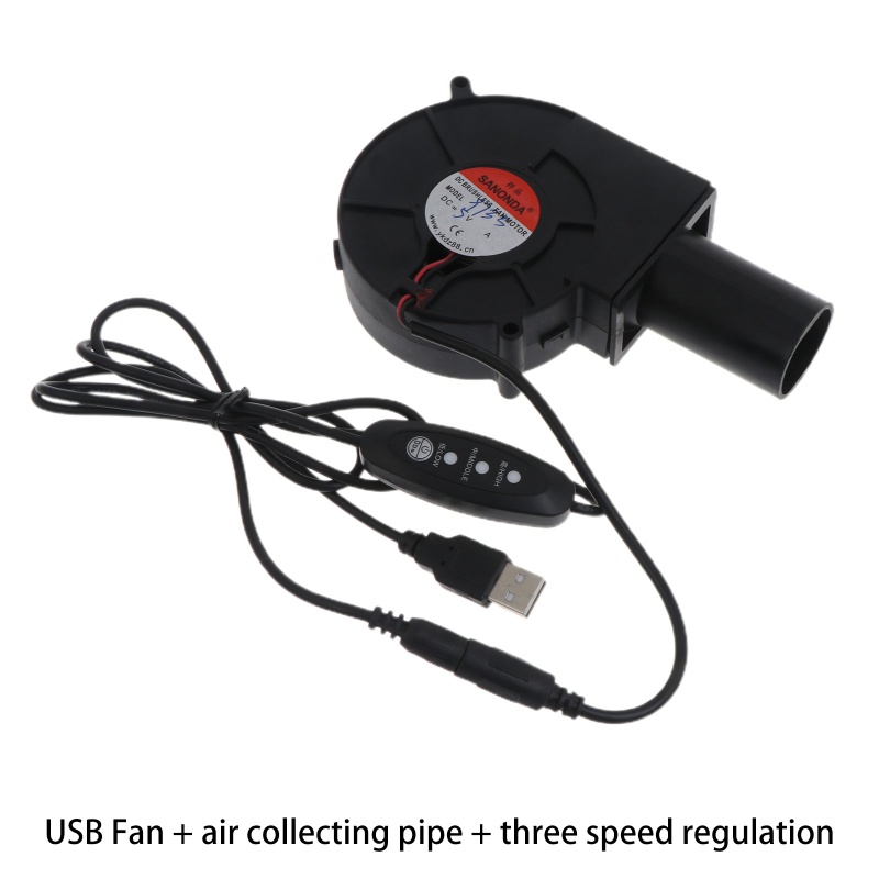 Quạt Điện Thổi Khí Turbo Cho Lò Nướng BBQ DC 5V 0.6A