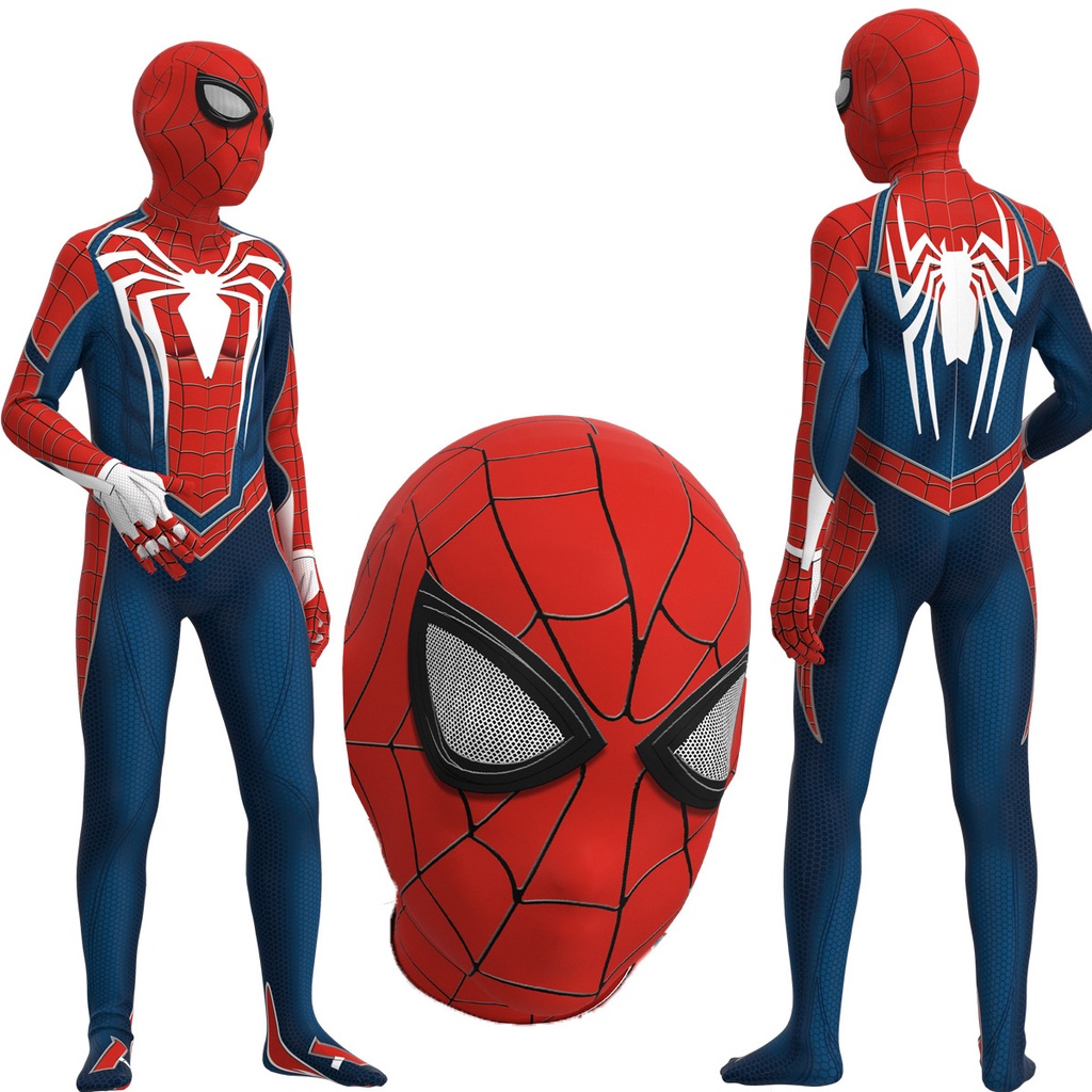 Bộ Đồ Hóa Trang Người Nhện Marvel Dáng Ôm Thời Trang Halloween Cho Người Lớn Và Trẻ Em
