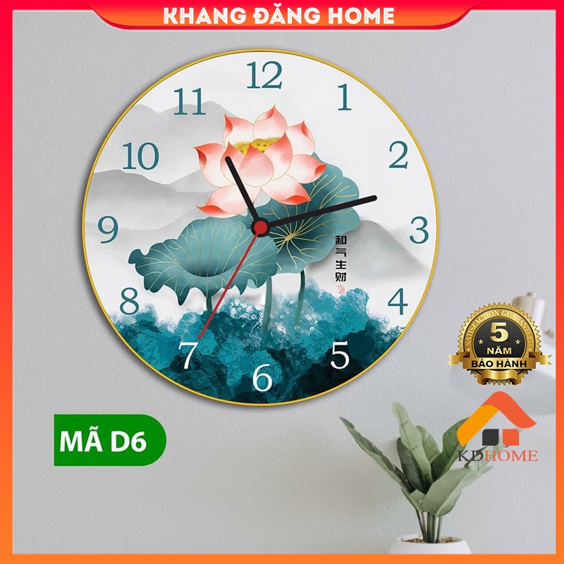 Đồng Hồ Treo Tường Tranh Tráng Gương In 5D Cao Cấp, Sang Trọng (Nhiều mẫu)