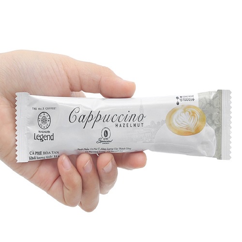 Combo 2 Hộp Cà Phê Cappuccino Hazelnut Trung Nguyên Legend - Hạt Phỉ (Hộp 12 gói x 18g)