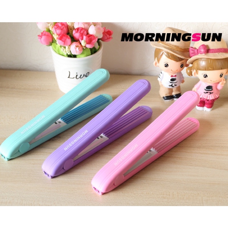 Máy bấm xù bấm phồng chân tóc Morning Sun màu pastel xinh xắn