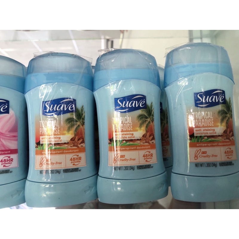 lăn khử mùi nữ dạng sáp Suave 34g hàng Mỹ giữ mùi lâu 48h