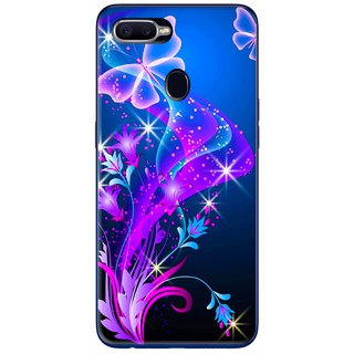 Ốp Lưng Oppo F9 - Họa Tiết Bướm Tím