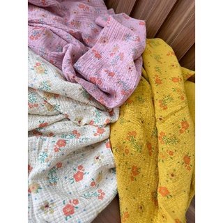 vải xô muslin hoa
