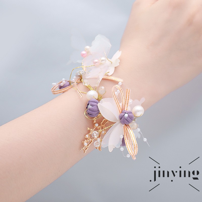 GETNOIVAS Vòng Hoa Đeo Cổ Tay Cho Phù Dâu Đám Cưới