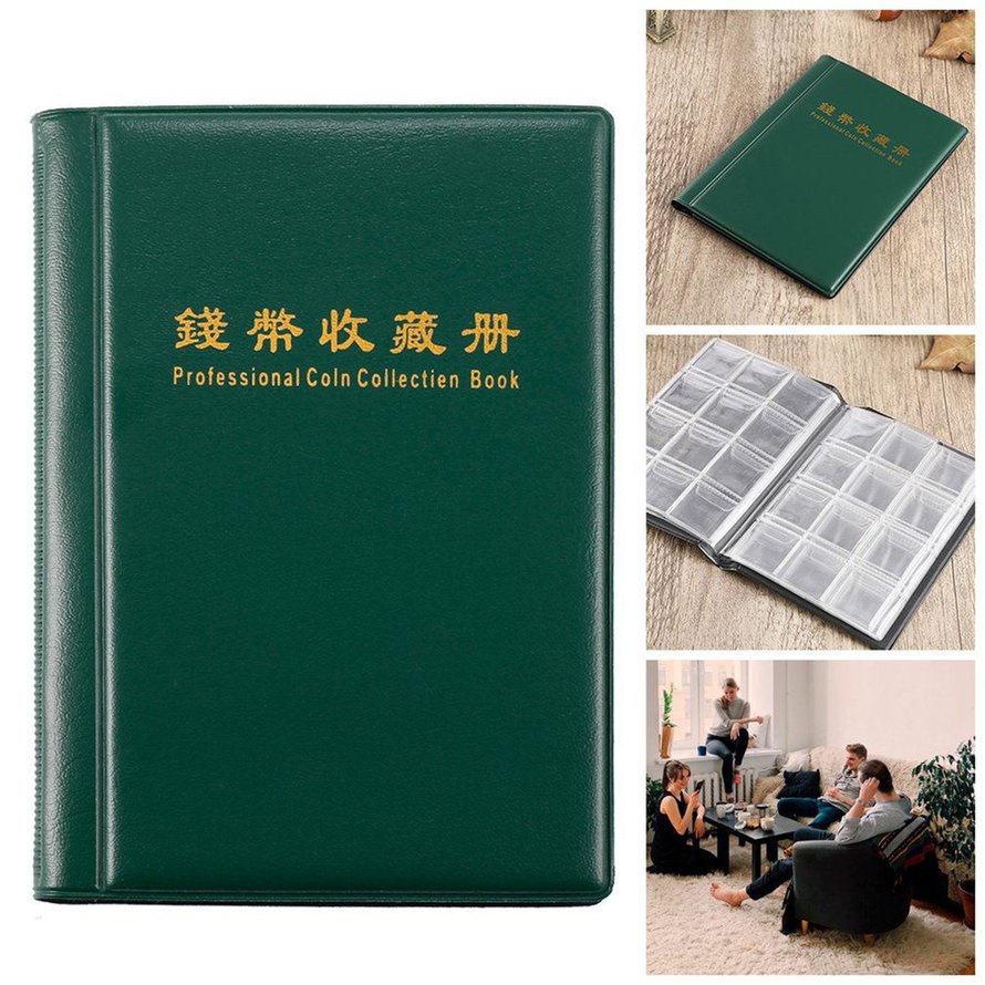 Sách sưu tập tiền xu chuyên nghiệp Album ảnh lưu niệm 120 người giữ tiền xu chuyên nghiệp