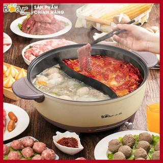Nồi lẩu 2 ngăn, Nồi lẩu điện BEAR . Dung tích 6L. Model DHG-B60R6. NHẬP KHẨU CHÍNH HÃNG. BẢO HÀNH 12 THÁNG