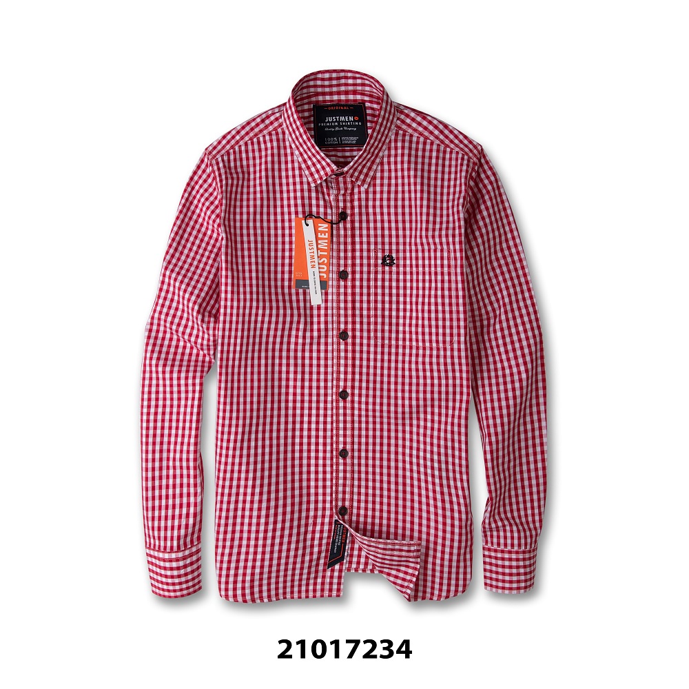 [Mã LT50 giảm 50k đơn 250k] Áo SơMi họa tiết caro trẻ trung Just Men | BigBuy360 - bigbuy360.vn