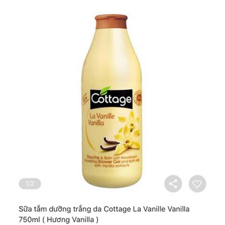 Sữa tắm dưỡng trắng da Cottage La Vanille Vanilla 750ml ( Hương Vanilla ) 205k