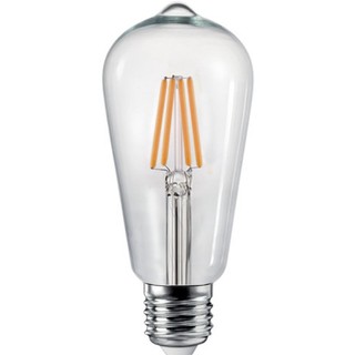 Đèn LED dây tóc Edison ST64 4w Vỏ trắng ánh sáng vàng