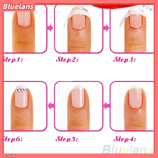 Bluelans♡ Set 48 Miếng Dán Trang Trí Móng Tay Nghệ Thuật