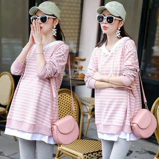 Đầm hoodies xinh xắn dành cho phụ nữ mang thai
