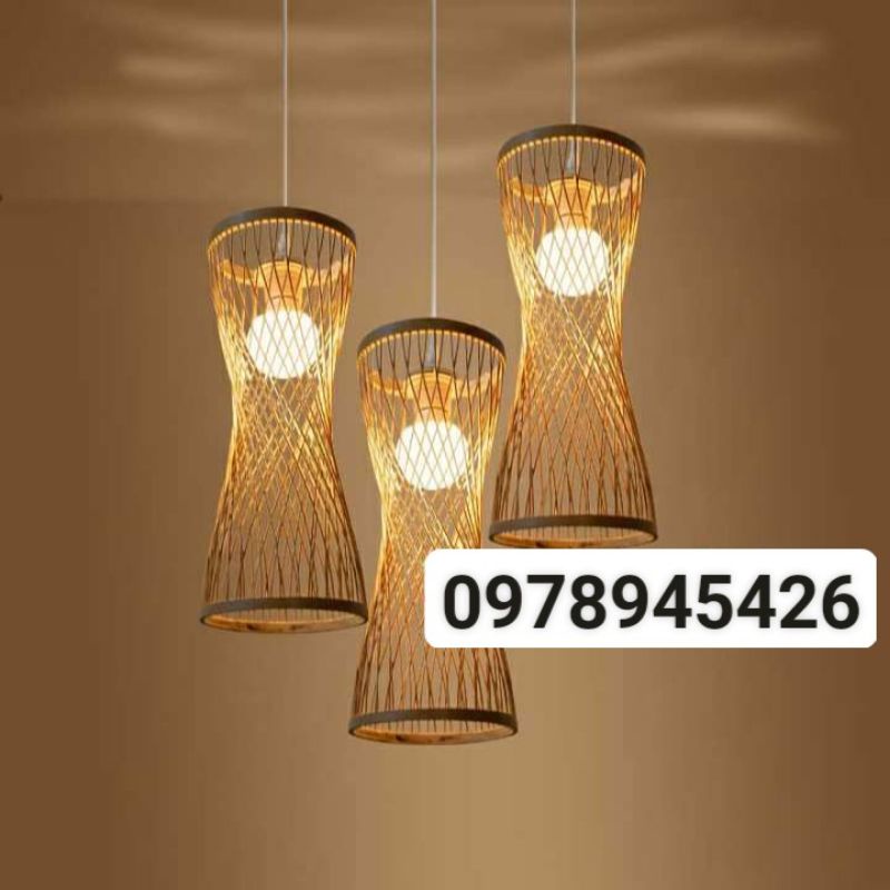 Xưởng sx đèn mây tre đèn tre đèn trang trí mây tre giá tốt