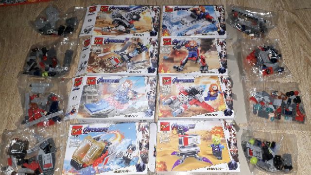 Lắp ráp 1 hộp Lego_AVengers 336 có nhiều chi tiết bằng nhựa ABS