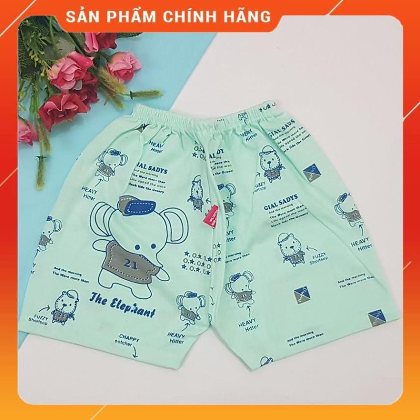 Quần Đùi Sơ Sinh In Hình Gấu Cho Bé Dưới 7kg