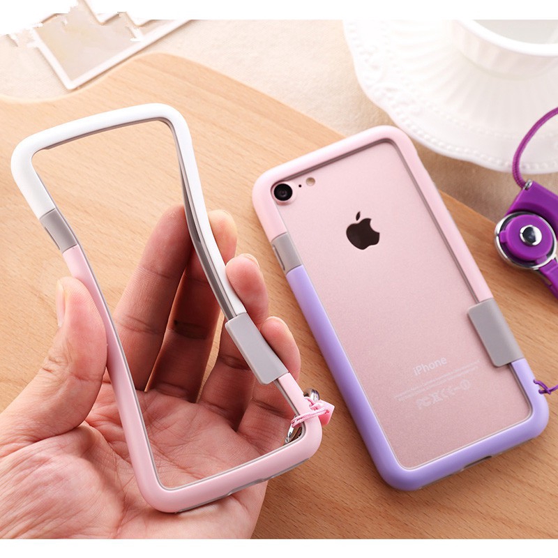 Khung viền silicon chống va đập cho điện thoại ip 6 6s 7 8 plus X XR XS MAX