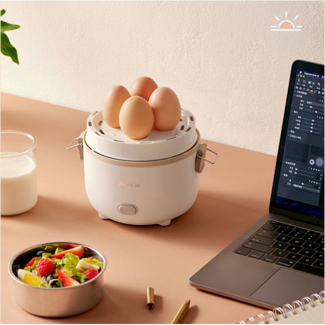 Hộp cơm hâm nóng Bear điện tử hẹn giờ 3 khay inox DFH-B15X3