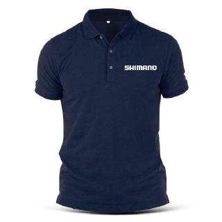Shimano Cycling Pancing Bicycle Fishing Reel Lure Rod Line Tackle Men's POLO T Shirt Golf Tee