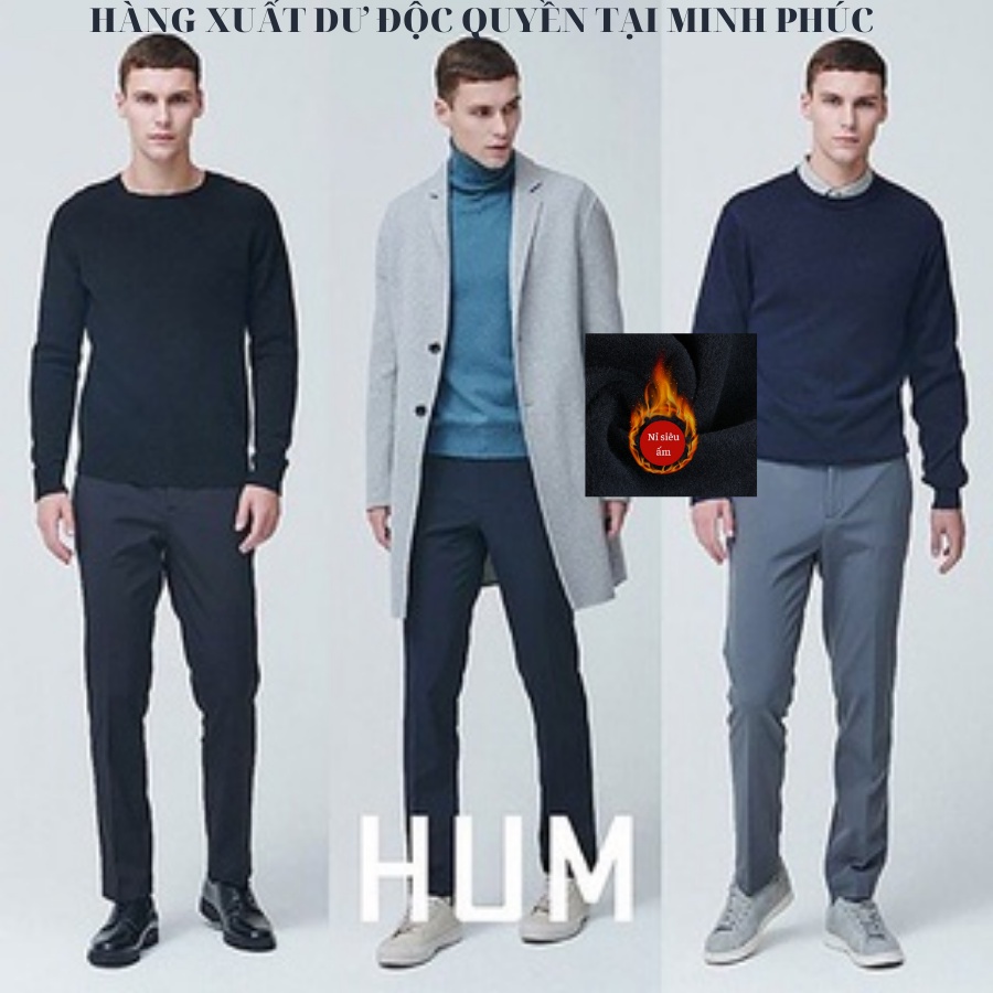 Quần Tây Nam Hàn Quốc, Quần Âu Nam Có Nỉ Hàng Việt Nam Xuất Dư Vải Chống Nhăn- Chống Bụi Phân Phối Bởi Xưởng MInh Phúc