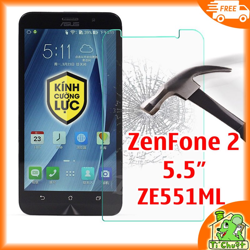 Kính Cường Lực ASUS ZenFone 2 5.5" ZE551ML có mài cạnh 2.5D