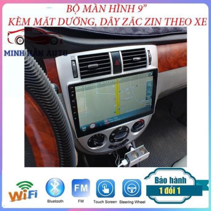 Bộ màn 10 inch Android cho xe CHEVROLET LACETTI, đầu dvd ô tô tích hợp camera lùi, cam hành trình, màn hình xe Lacetti