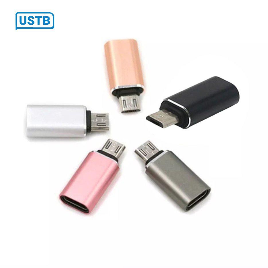 Bộ chuyển đổi Type-C sang Micro USB bằng hợp kim nhôm（màu ngẫu nhiên）