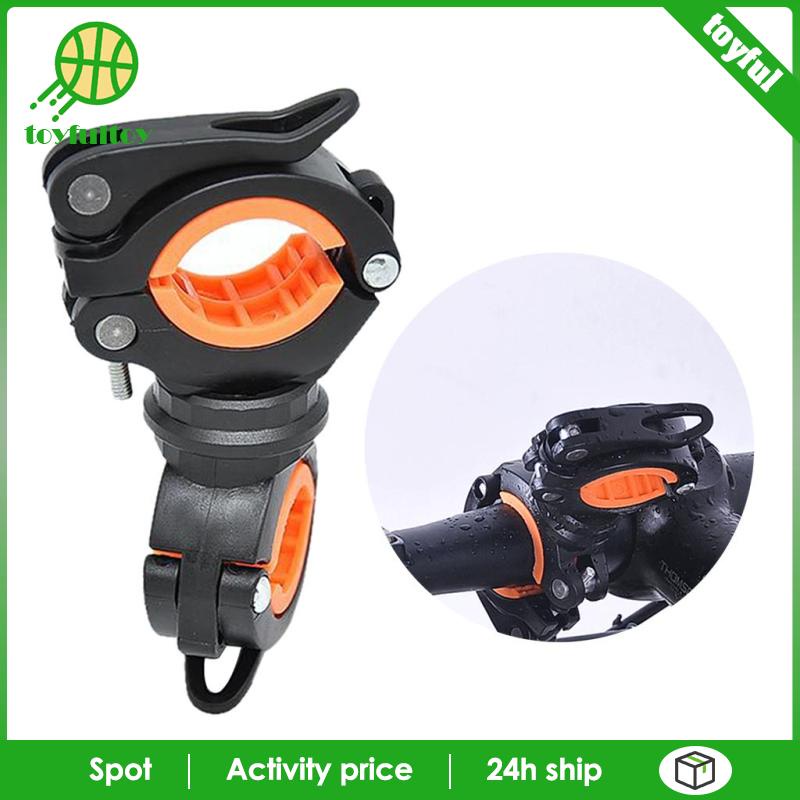 Giá Đỡ Đèn Pin Hai Bóng Gắn Tay Lái Xe Đạp Tiện Dụng