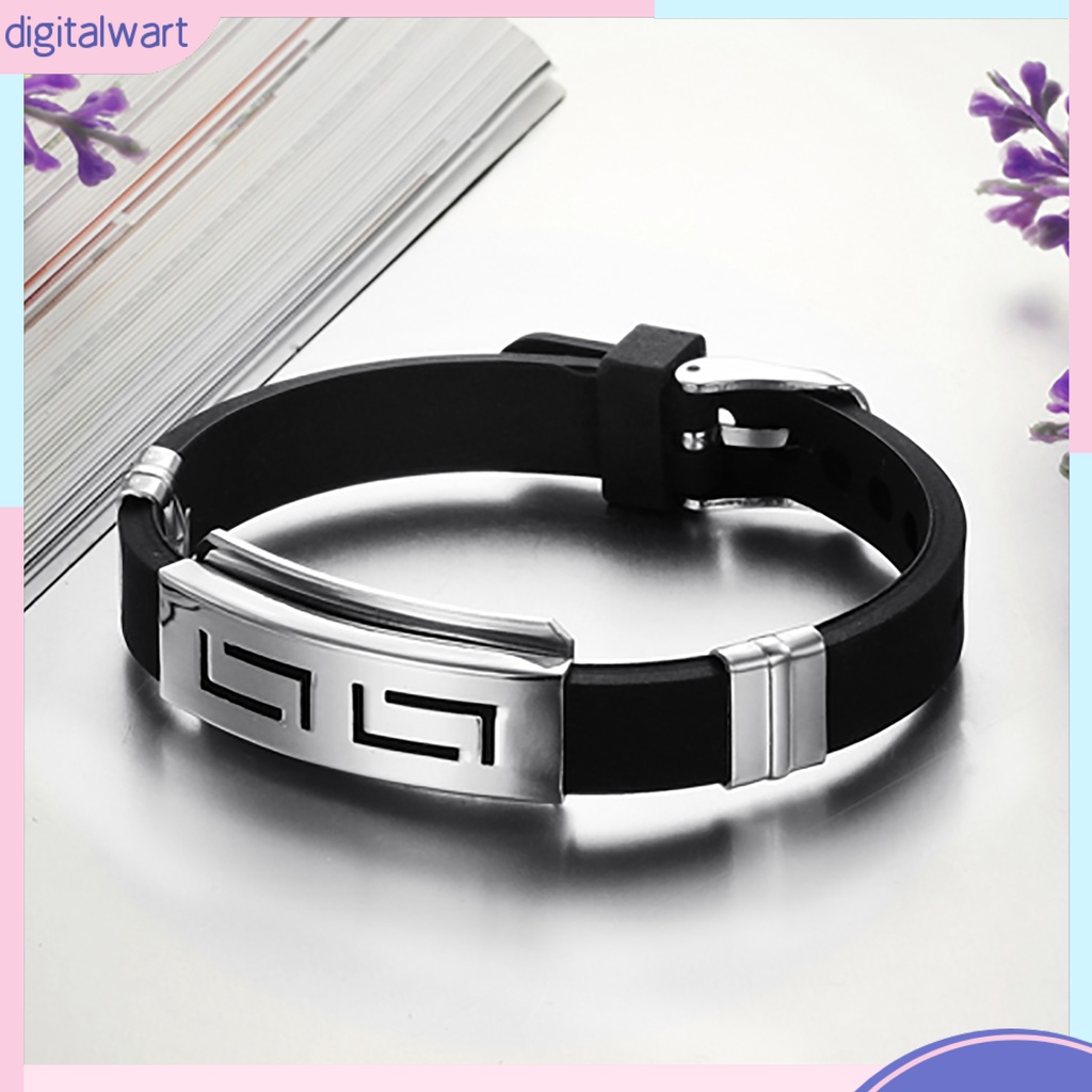 Vòng tay bằng cao su phong cách cá tính dành cho nam