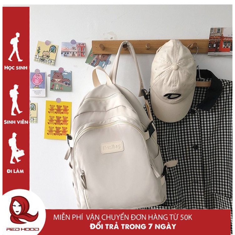 Balo Ulzzang Hàn Quốc Nam Nữ Chống Nước, Balo Thời Trang Đi Học Giá Rẻ REDHOOD