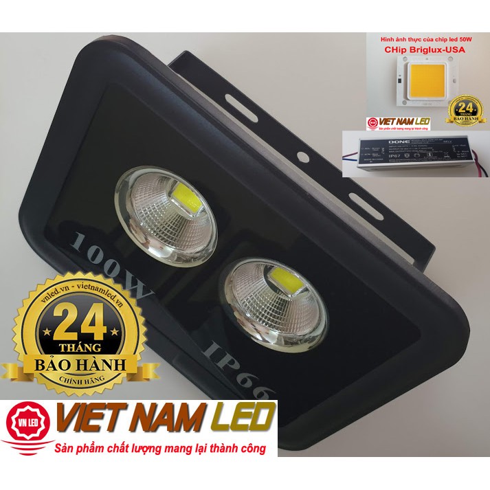 NGUỒN DONE + CHIP ĐÈN LED PHA 50W Briglux 20v-36v - Tặng kèm keo tản nhiệt