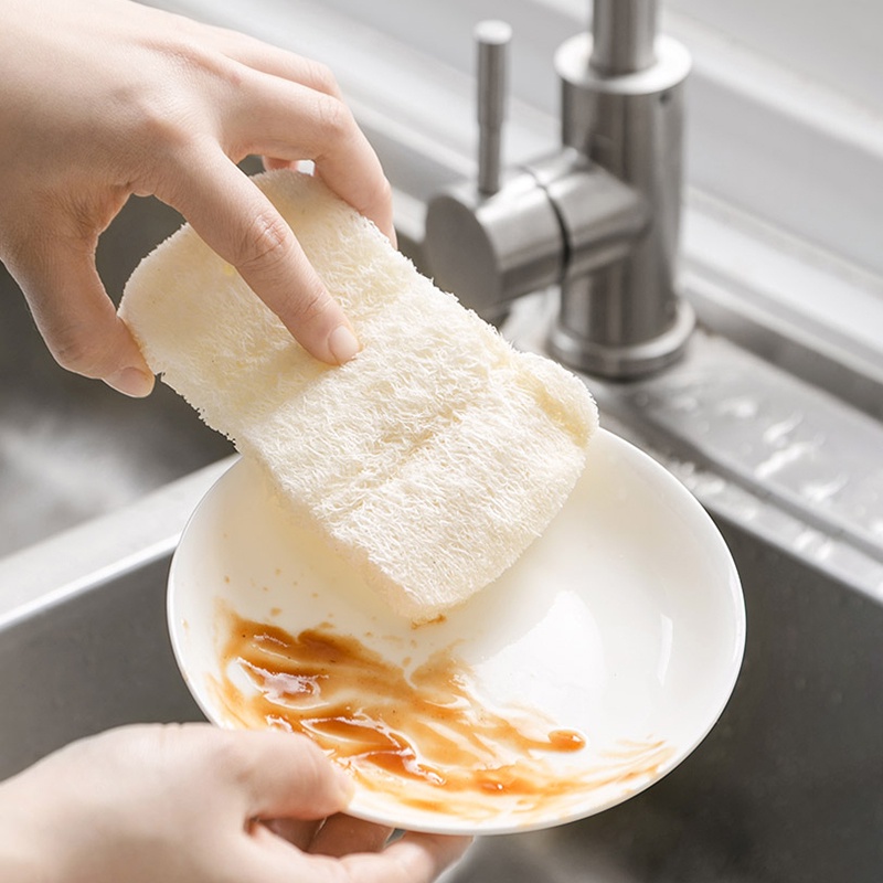 Bọt biển rửa chén đa năng bằng xơ mướp tự nhiên