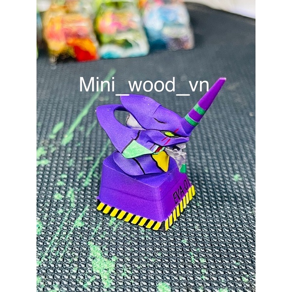 Nút bàn phím cơ EVA-01.Keycap resin EVA-01.Keycap Artisan