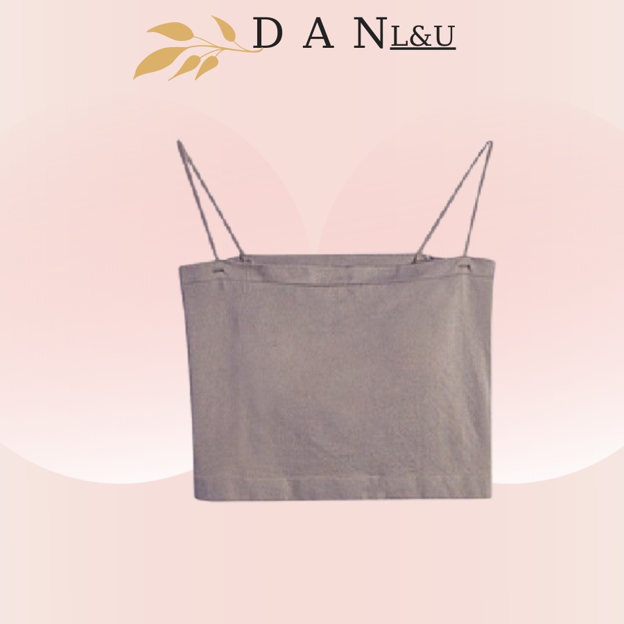 Áo Lót Nữ Cotton Nữ 2 Dây Mảnh Có Đệm Mút Mỏng Nâng Ngực Mặc Thoải Mái DAN L&amp;U M9998