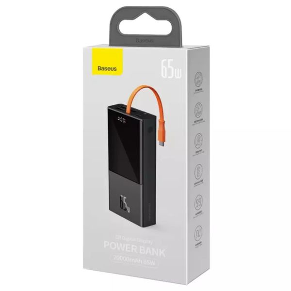 Sạc dự phòng Baseus Elf Digital Display Fast Charging PPJL65C 65W (20000 mAh)