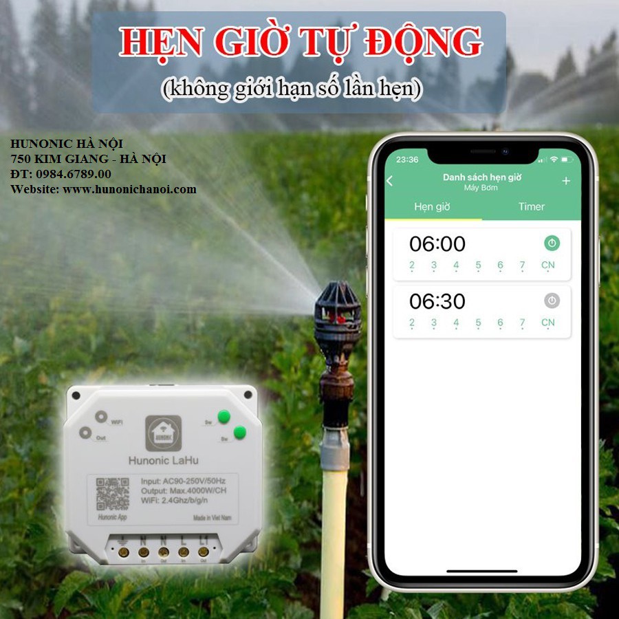 Công tắc thông minh Việt Nam 4000w điều khiển từ xa