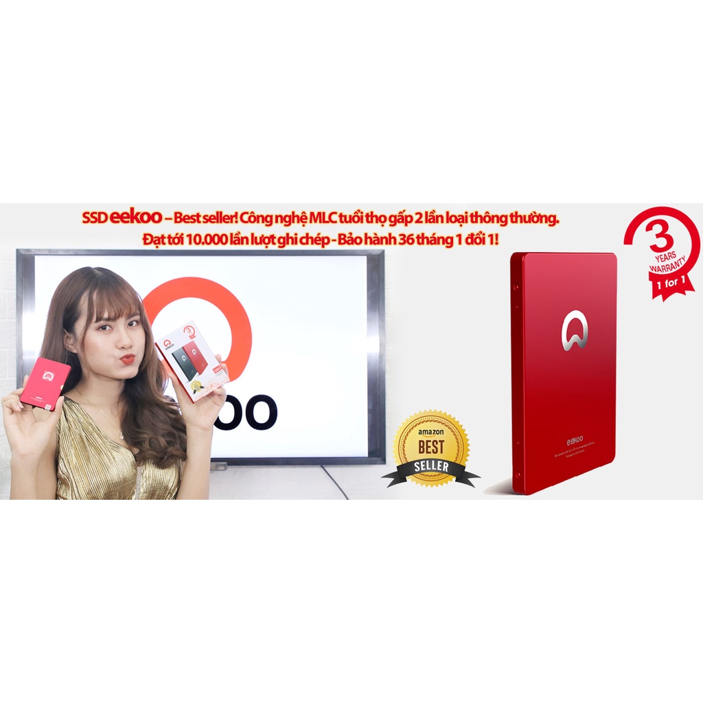SSD EEKOO 128GB  2.5IN - SATA3 6GB/S  Full Box [CHÍNH HÃNG] | BigBuy360 - bigbuy360.vn