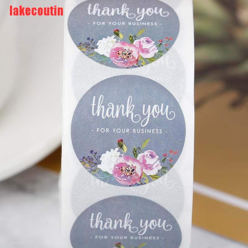 {lakecoutin}500Pcs Thank You Sticker Craft Packaging Seals Sticker Label Handmade Cute Paper UQX