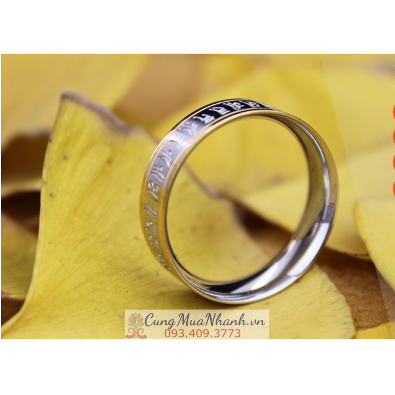 NHẪN KHẮC CHÚ LĂNG NGHIÊM PHẬT GIÁO TÂY TẠNG - NH196