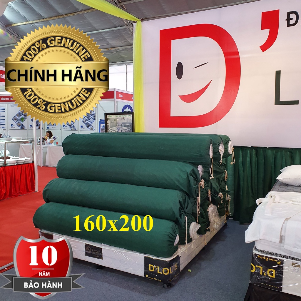 Đệm 1m6x2m lò xo túi độc lập cuộn gọn Kohan D'Louis