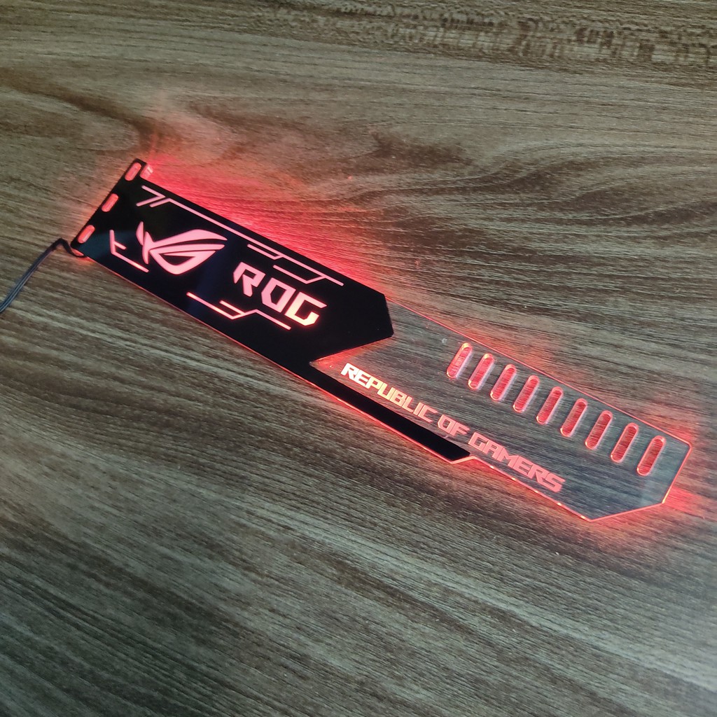 Đỡ chống xệ card màn hình VGA ROG Led RGB đồng bộ Hub Coolmoon Controller