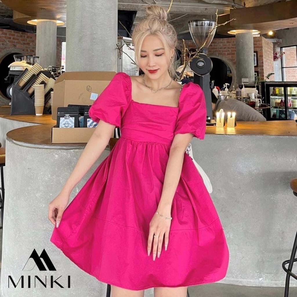 ĐẦM TAY BỒNG NƠ LƯNG SIÊU XINH - CHẤT LIỆU CAO CẤP - MÀU XANH BƠ | BigBuy360 - bigbuy360.vn